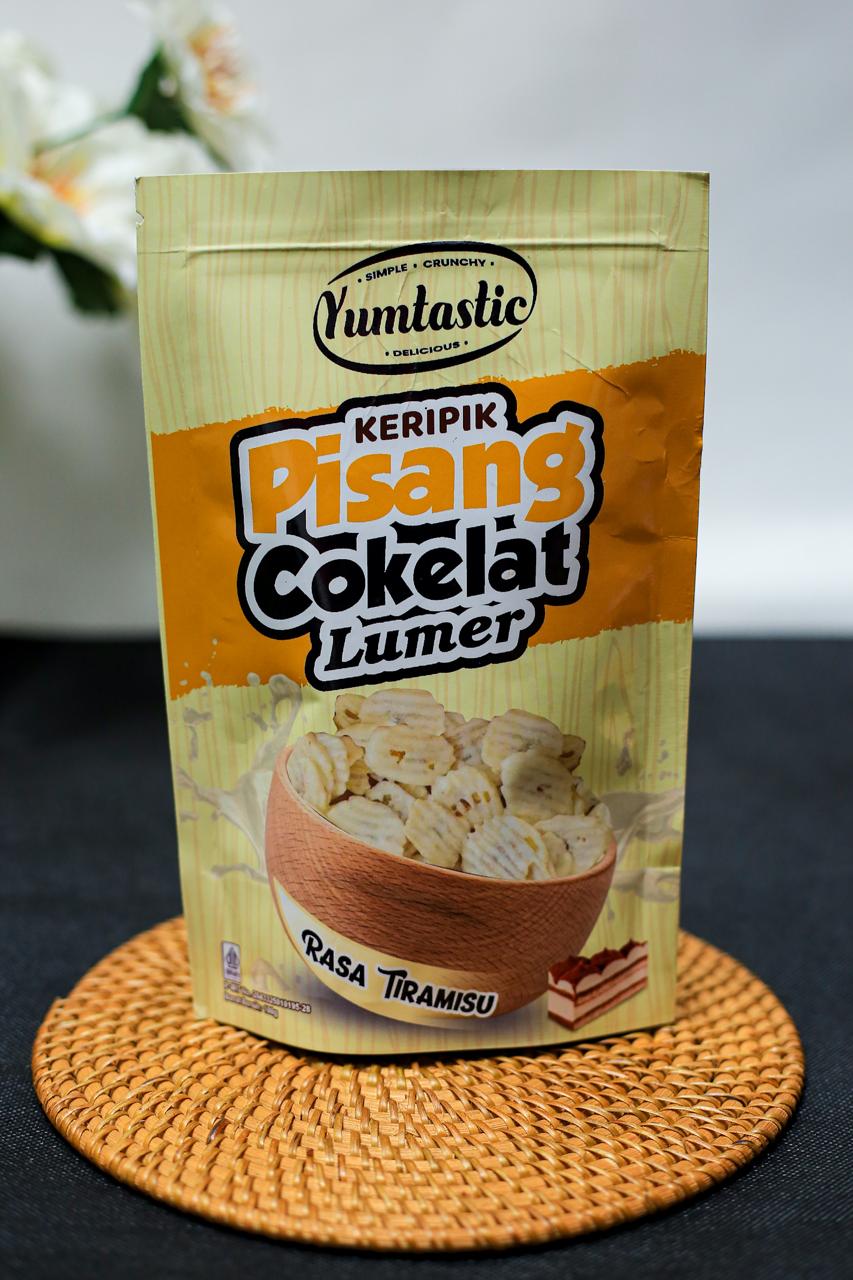 Yumtastic Keripik Pisang Cokelat Lumer – Rasa Tiramisu