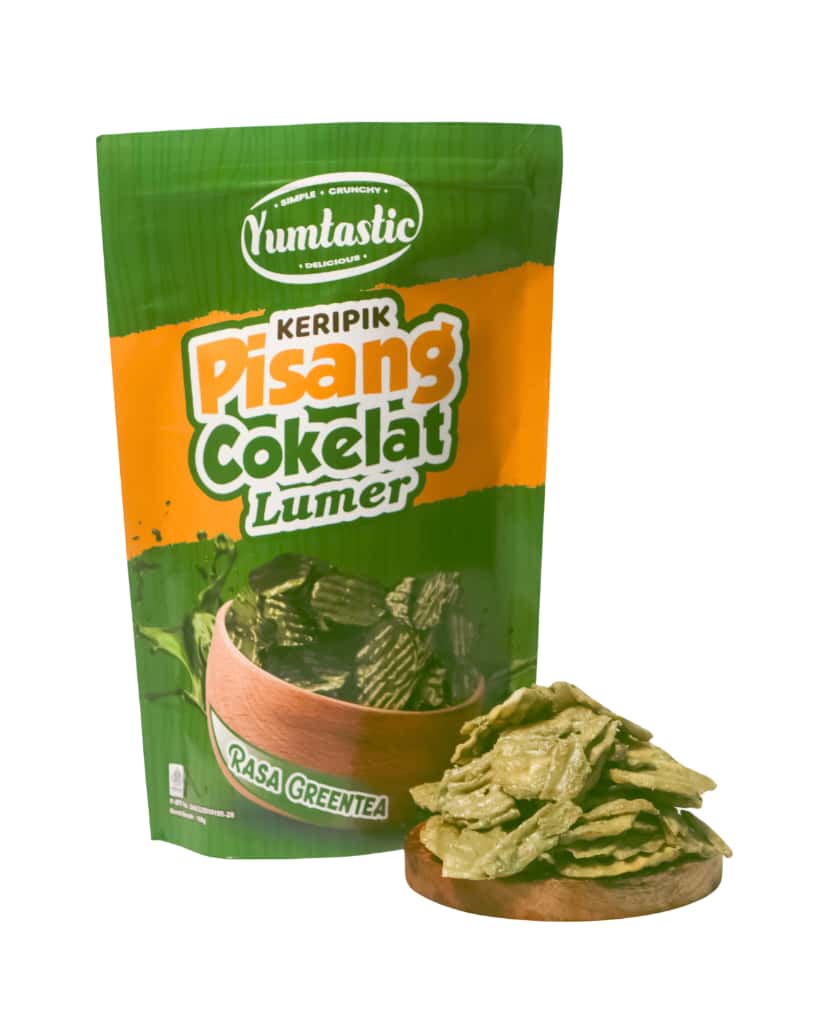 keripik pisang greentea, keripik pisang matcha, keripik pisang cokelat greentea, snack greentea, camilan matcha kekinian, pisang cokelat greentea, snack teh hijau, keripik pisang premium, camilan manis renyah, Yumtastic greentea. - gambar 2