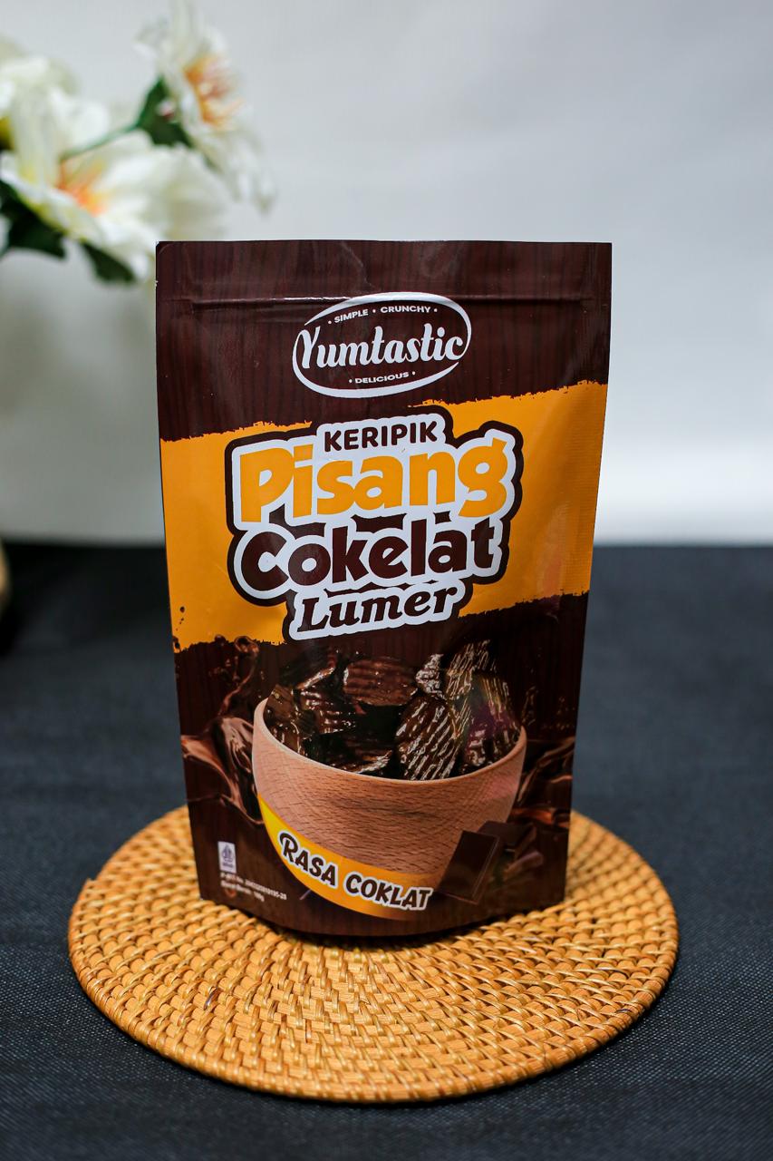 Yumtastic Keripik Pisang Cokelat Lumer Rasa Coklat