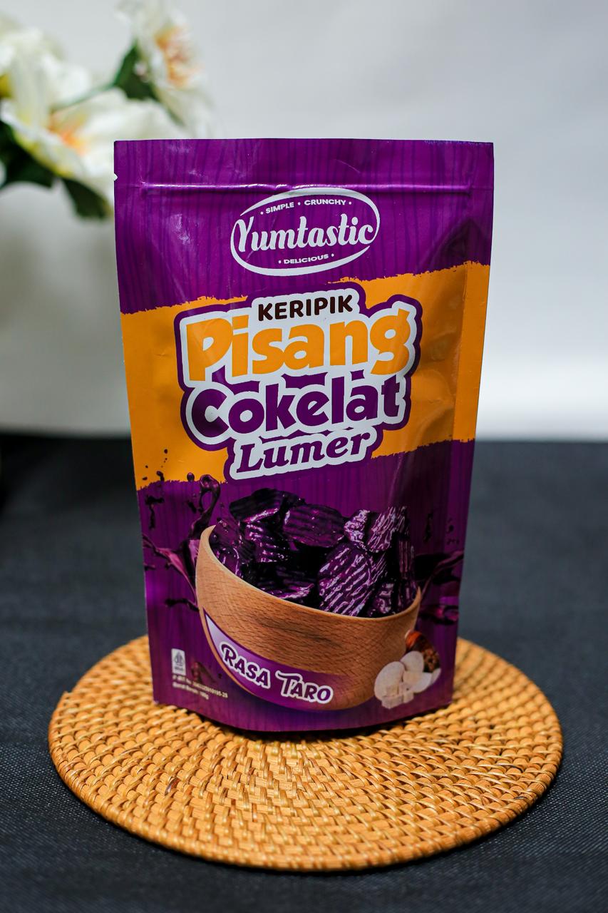 Yumtastic Keripik Pisang Cokelat Lumer – Rasa Taro